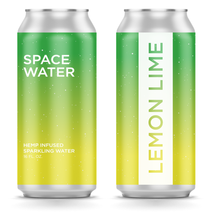 SpaceWater Lemon Lime SpaceWater Hemp Infused Sparkling Water